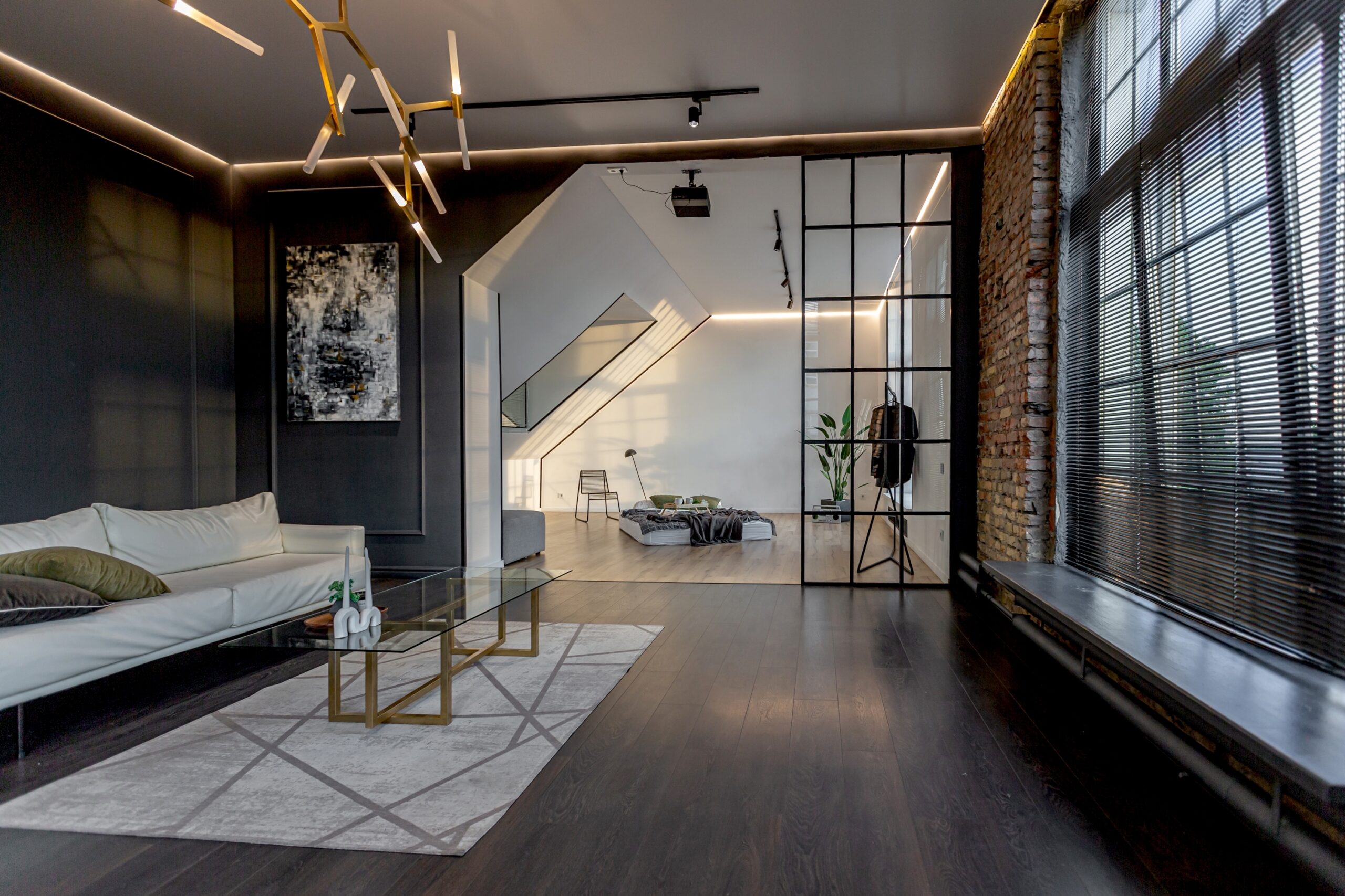 Minimalistic,Stylish,Interior,Of,Luxury,Apartment,With,White,Stylish,Bedroom